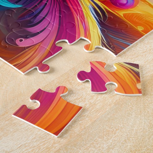 Flowers and Feathers Legpuzzel (Zijkant)