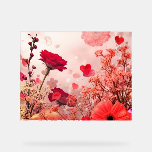 Flowers and More Flowers Adorn This Romantic Wall  (Recto)