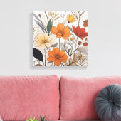 Flowers Art Canvas Afdruk (Insitu (Woonkamer))