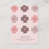  Flowers Artisan Earring Display Kaarten Contactkaartje (Achterkant)