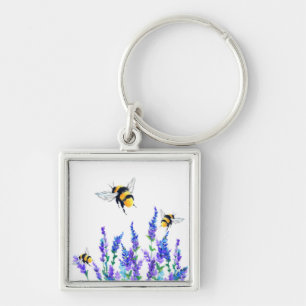 Flowers & Bees Keychain Spring