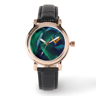 Flowers   Bird of Paradise Horloge