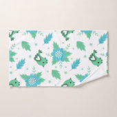 Flowers Birds Pattern Bad Handdoek (Handdoek)