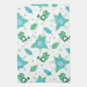 Flowers Birds Pattern Theedoek (Verticaal)