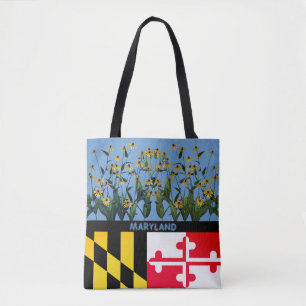 Flowers Black-eyed Susan Flower MarylandTote Bag Draagtas