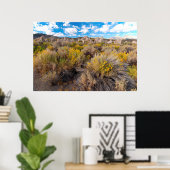 Flowers | Blooming Sagebrush California Poster (Thuiskantoor)