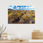 Flowers | Blooming Sagebrush California Poster (Keuken)