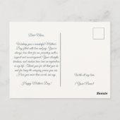 Flowers Blue Briefkaart (Achterkant)