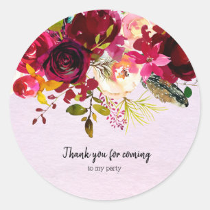 Flowers bouquet for all occassions ronde sticker