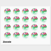 Flowers bouquet for all occassions ronde sticker (Vel)
