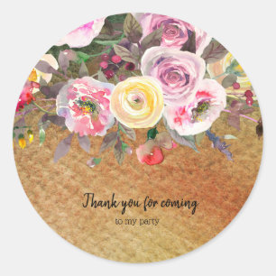 Flowers bouquet for all occassions ronde sticker
