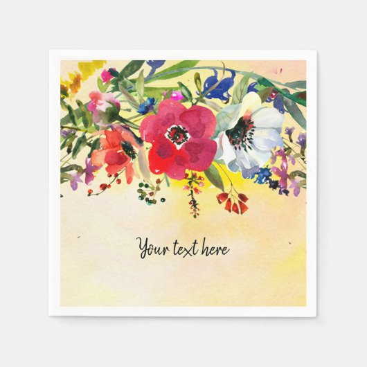 Flowers bouquet for all occassions servetten (Voorkant)