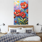 Flowers Canvas Afdruk (Insitu (Slaapkamer))