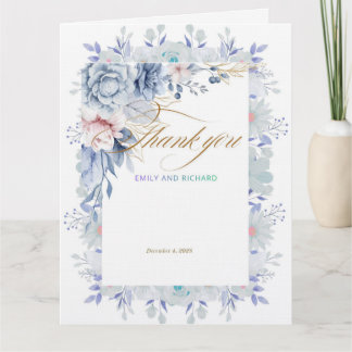 Flowers card bedankkaart