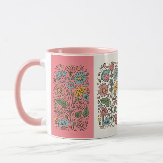 flowers coffee mug (Gauche)