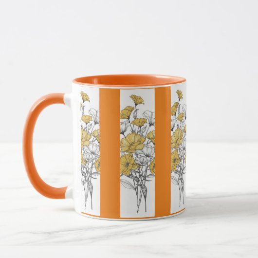 flowers coffee mug (Gauche)