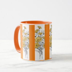 flowers coffee mug