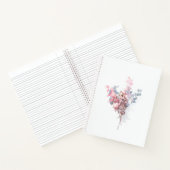 Flowers College Ruled Notebook Notitieboek (Binnen)