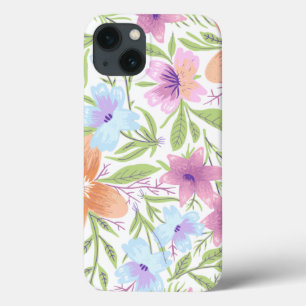 Flowers Colorful Natuur Elegant Vintage iPhone 13 Hoesje