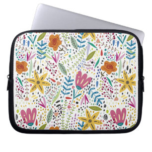 Flowers Design Laptop Sleeve