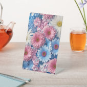 Flowers Design Plastic Reclamebord Met Voetstuk (Insitu)