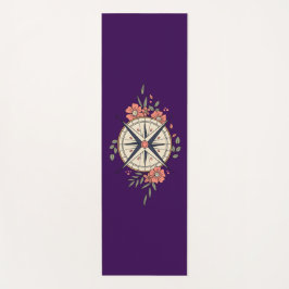Flowers, Directions, Compass  Yogamat