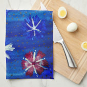 Flowers Drawing Spring Mood Tea Towel Theedoek (Quarter Fold)