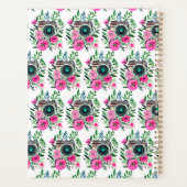  Flowers en Retro Camera Gepersonaliseerd Planner (Achterkant)