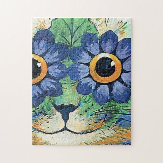 Flowers Eyes Cat van Louis Wain Legpuzzel (Verticaal)