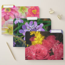 Flowers File Folder