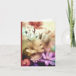 Flowers Folded Note Kaart