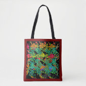 Flowers Galore Canvas tas (Voorkant)