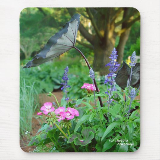 Flowers Geraniums Mousepad Muismat (Voorkant)