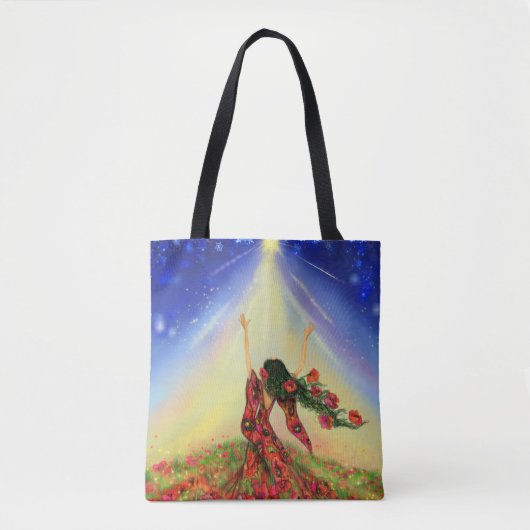 Flowers Girl Canvas tas Spring (Voorkant)