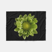 Flowers | Green Chrysanthemum Fleece Deken (Voorkant (Horizontaal))