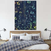 Flowers Guitar Art Canvas Print - Schilderen (Insitu (Slaapkamer))