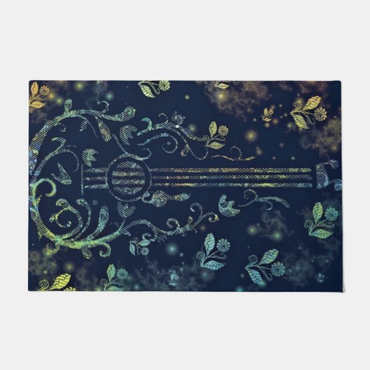 Flowers Guitar Art Doormat Deurmat (Voorkant)