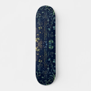 Flowers Guitar Art - Romantic Melody Skateboard