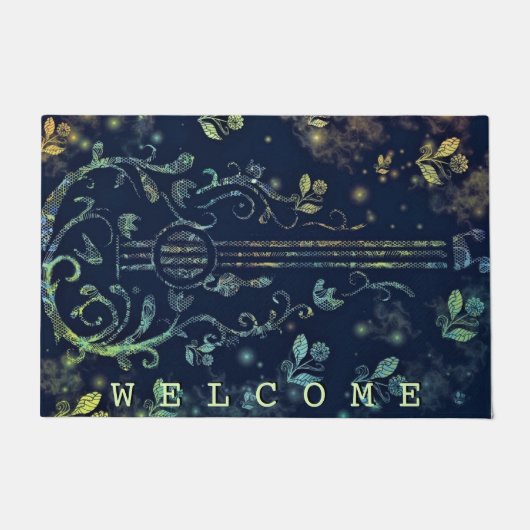 Flowers Guitar Art - Welkom Deurmat (Voorkant)