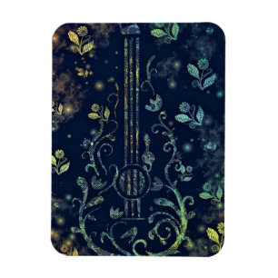 Flowers Guitar Magnet Magneet