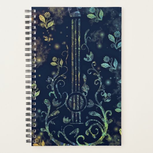 Flowers Guitar Planner Painting (Voorkant)