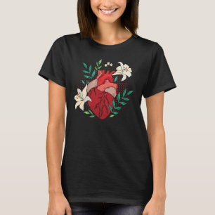 Flowers Heart Gardening Cardioloog T-shirt