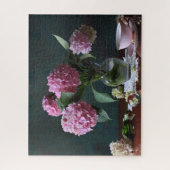 Flowers | Hydrangeas in Vase Legpuzzel (Verticaal)