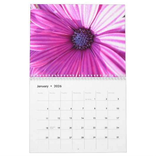 Flowers II - A 2014 Agenda Kalender (Jan 2026)