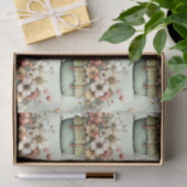 Flowers in a Pot Cozy Shabby Cute Pattern Tissuepapier (Geschenk)