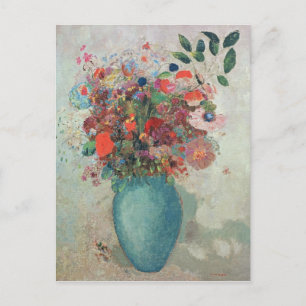 Flowers in a Turquoise Vase, c.1912 Briefkaart