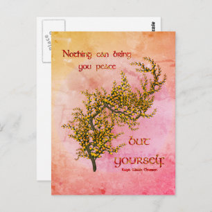 Flowers Inner Peace Inspirerend Briefkaart