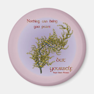Flowers Inner Peace Inspirerend Quote Magnet Magneet