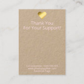  Flowers Ketting & Oorbel Display Visitekaartje (Achterkant)