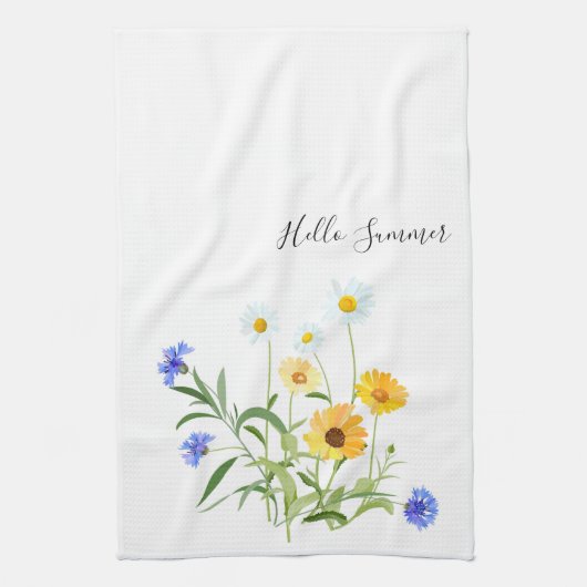 Flowers Kitchen Towel Theedoek (Verticaal)